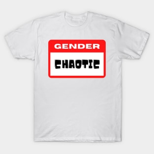 Gender Chaotic Name Tag T-Shirt